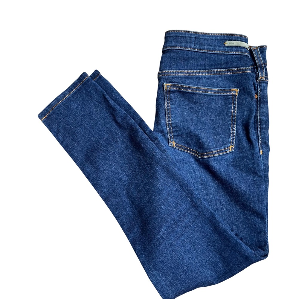 Pilcro and the Letterpress Jeans Serif Fit Womens 28 Blue Dark Wash Denim Pants